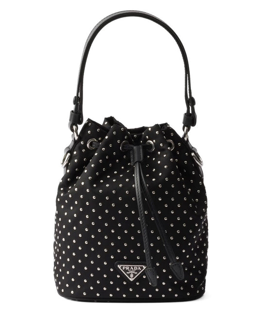 Re-Nylon Mini-bag With Studs