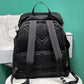 Re-Nylon And Leather Backpack