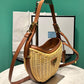 Wicker And Leather Prada Arque Bag