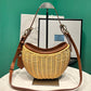 Wicker And Leather Prada Arque Bag