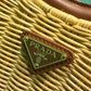 Wicker And Leather Prada Arque Bag