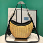 Wicker And Leather Prada Arque Bag