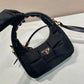 Re-Nylon And Nappa Leather Mini-bag With Bow