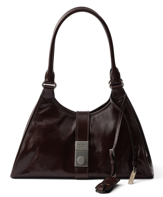 Medium leather tote bag