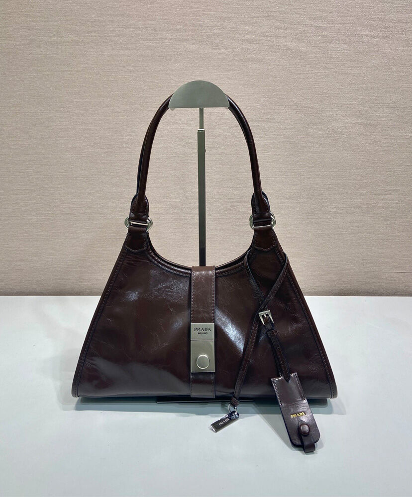 Medium leather tote bag