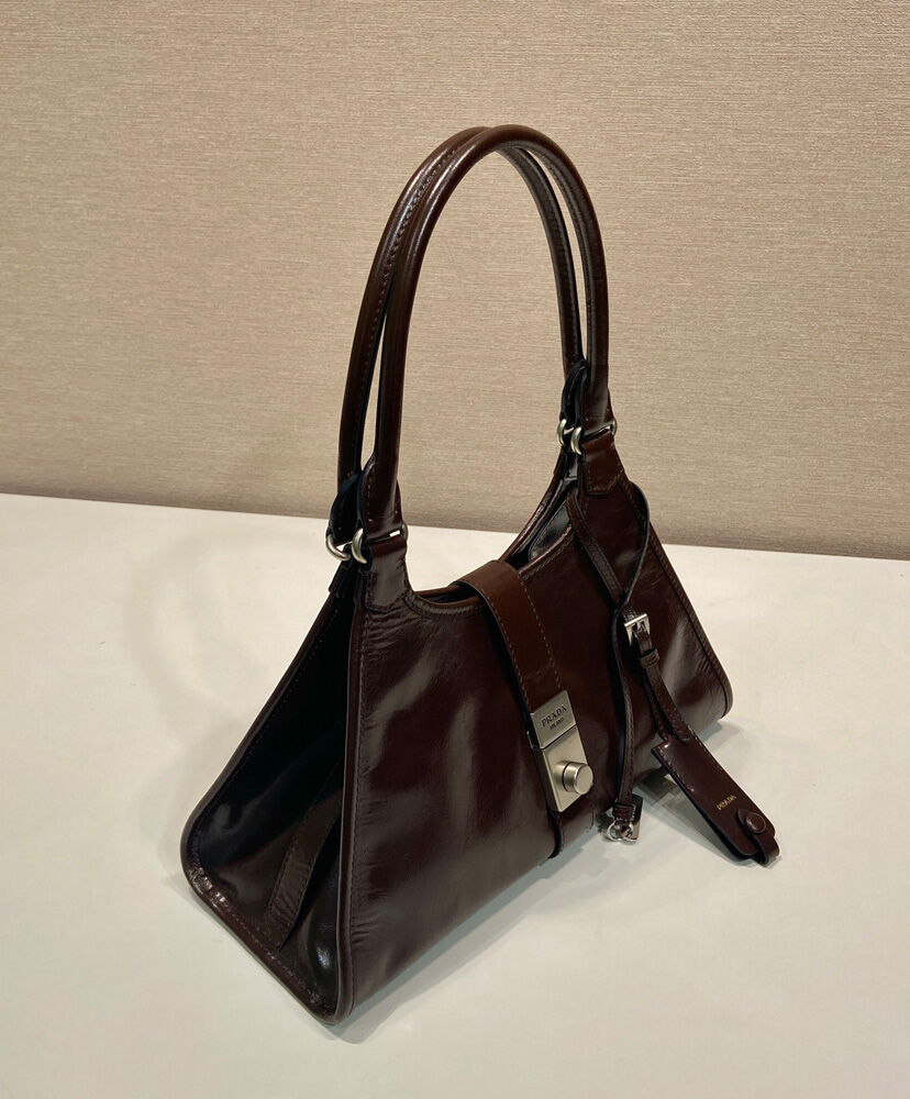 Medium leather tote bag