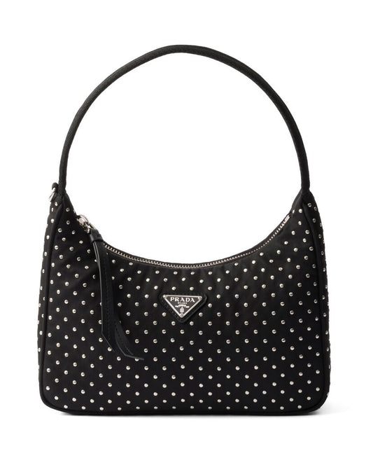 Prada Re-Edition Re-Nylon Mini Bag With Studs