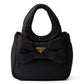 Padded Re-Nylon Mini-bag With Bow