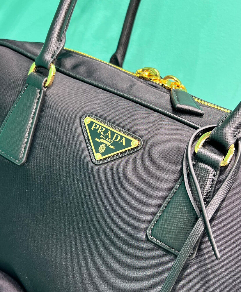 Prada Re-Edition 1978 Medium Re-Nylon And Saffiano Leather Two-Handle Bag