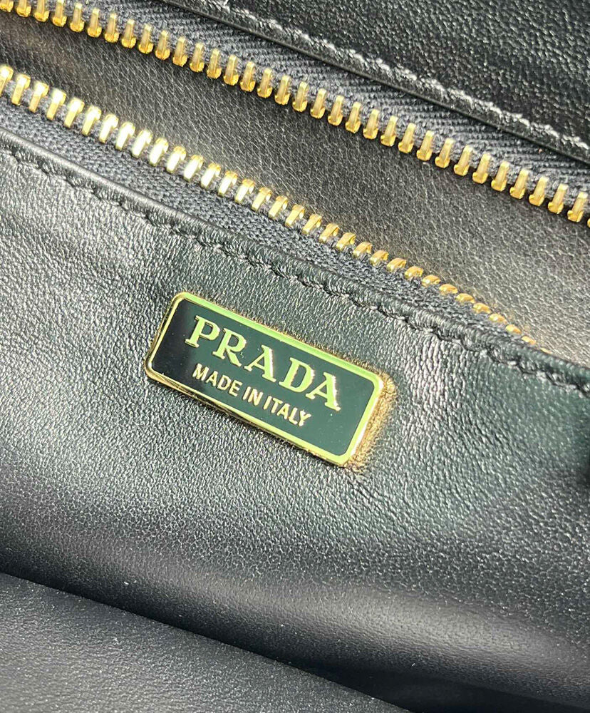 Prada Soft Sound small Leather Shoulder Bag With Charms