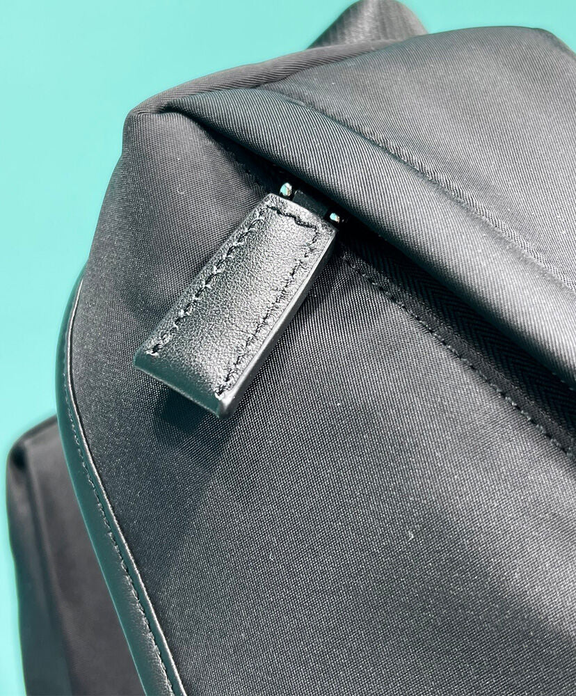 Re-Nylon And Leather Shoulder Bag