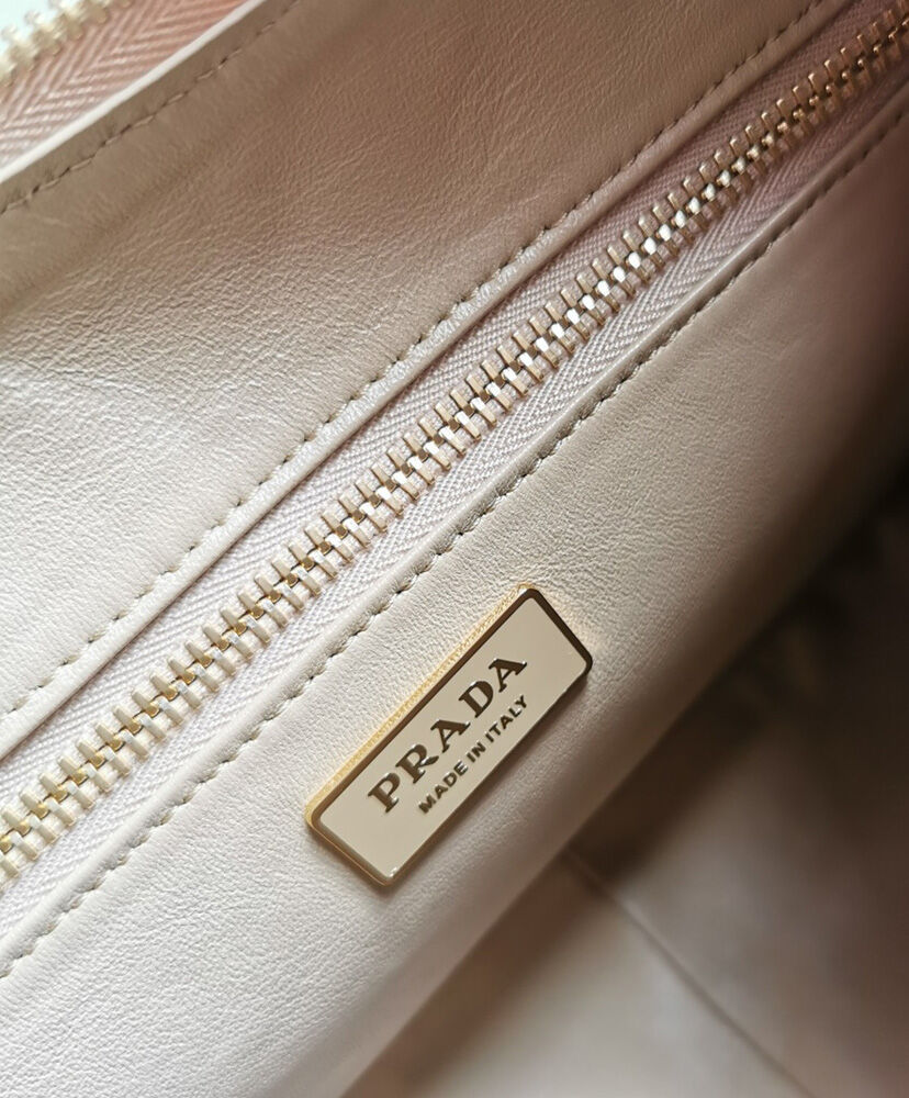 Prada Aimee Large Leather Shoulder Bag