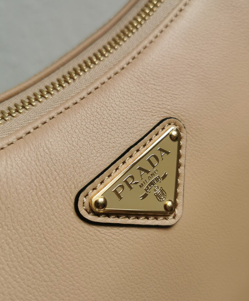 Prada Aimee Large Leather Shoulder Bag