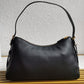 Prada Aimee Large Leather Shoulder Bag