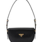 Prada Arque Leather Shoulder Bag With Flap