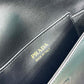 Prada Arque Leather Shoulder Bag With Flap