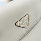 Prada Arque Leather Shoulder Bag With Flap