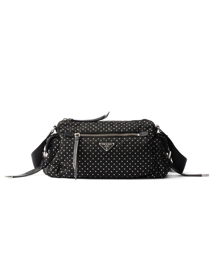 Re-Nylon Bag With Studs