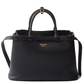 Prada Buckle Medium Leather Handbag With Double Belt