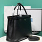 Prada Buckle Medium Leather Handbag With Double Belt