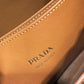 Prada Buckle Small Leather Handbag With Double Belt