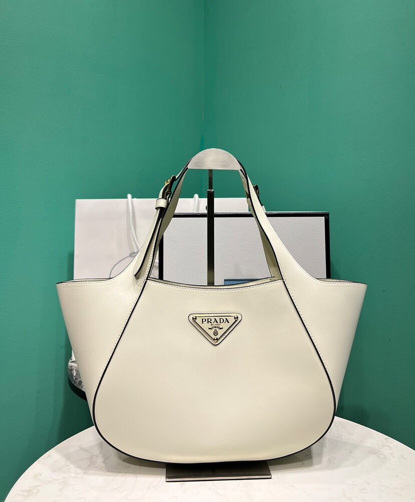 Prada Medium Leather Tote Bag