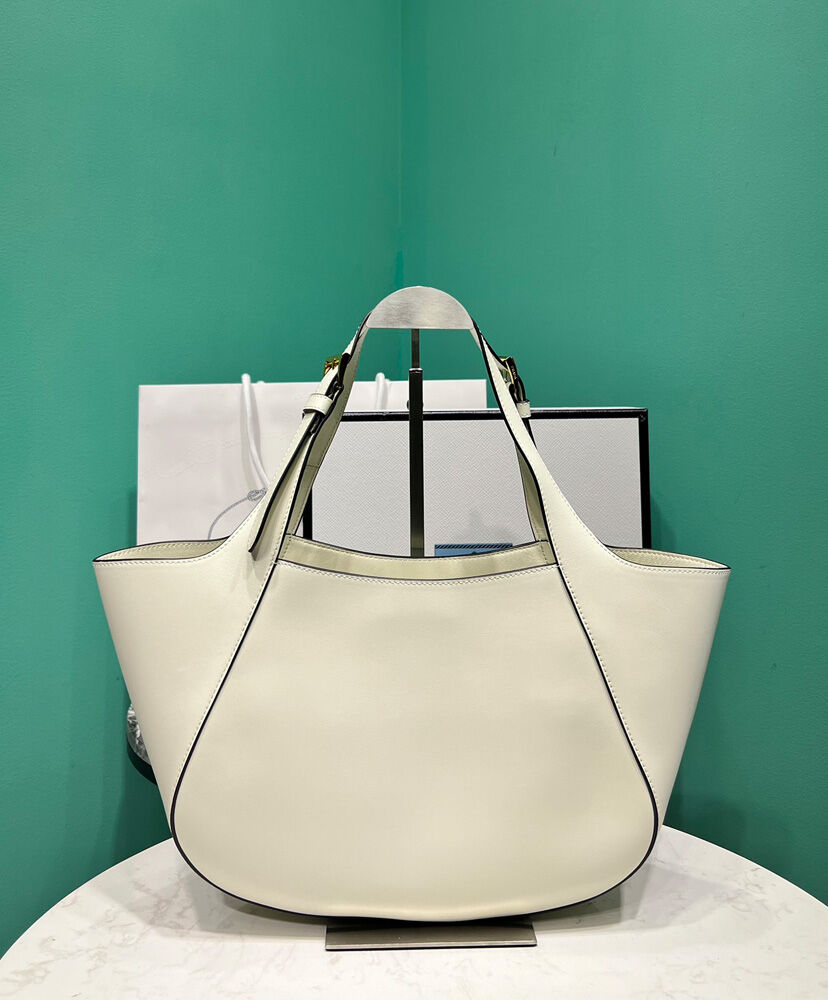 Prada Medium Leather Tote Bag