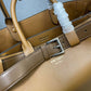 Prada Buckle Large Leather Handbag With Belt