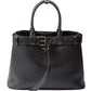 Prada Buckle Large Leather Handbag With Belt