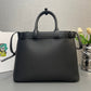 Prada Buckle Large Leather Handbag With Belt