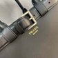 Prada Buckle Large Leather Handbag With Belt