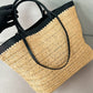 Medium Crochet And Leather Tote Bag