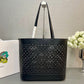 Large Perforated Leather Tote Bag