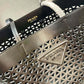 Large Perforated Leather Tote Bag