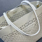 Large Perforated Leather Tote Bag