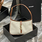 Le 5 A 7 Leather-trimmed Canvas Shoulder Bag