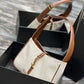 Le 5 A 7 Leather-trimmed Canvas Shoulder Bag