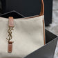 Le 5 A 7 Leather-trimmed Canvas Shoulder Bag