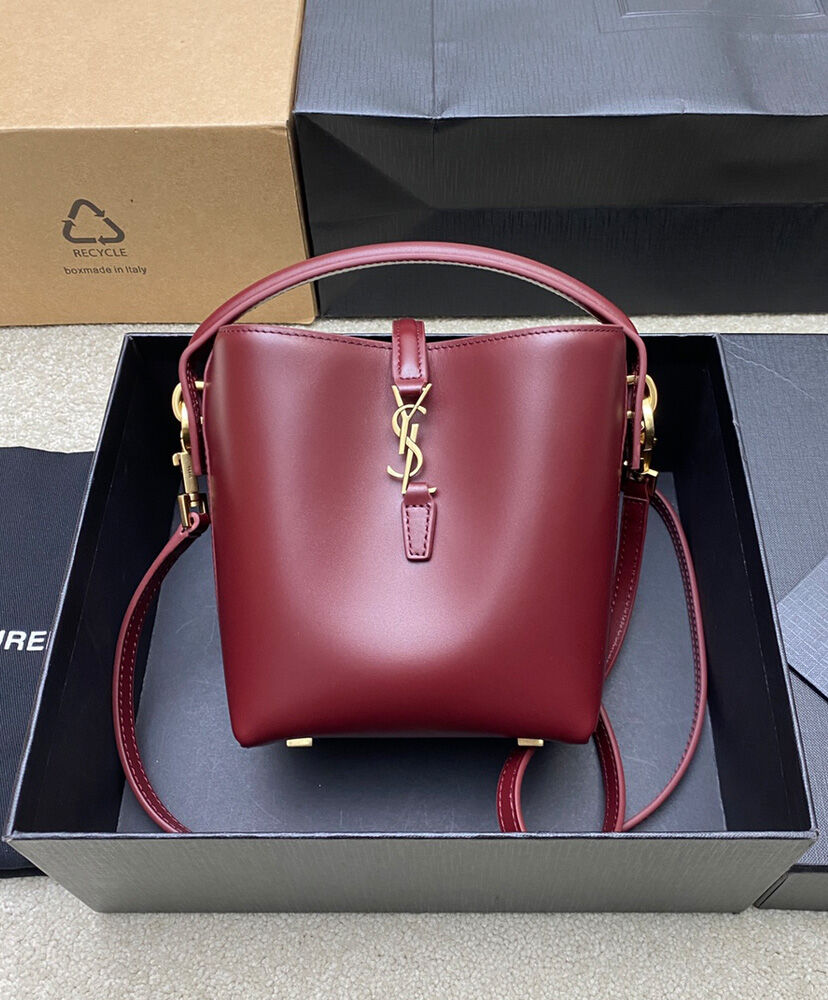 Le 37 Mini Leather Bucket Bag