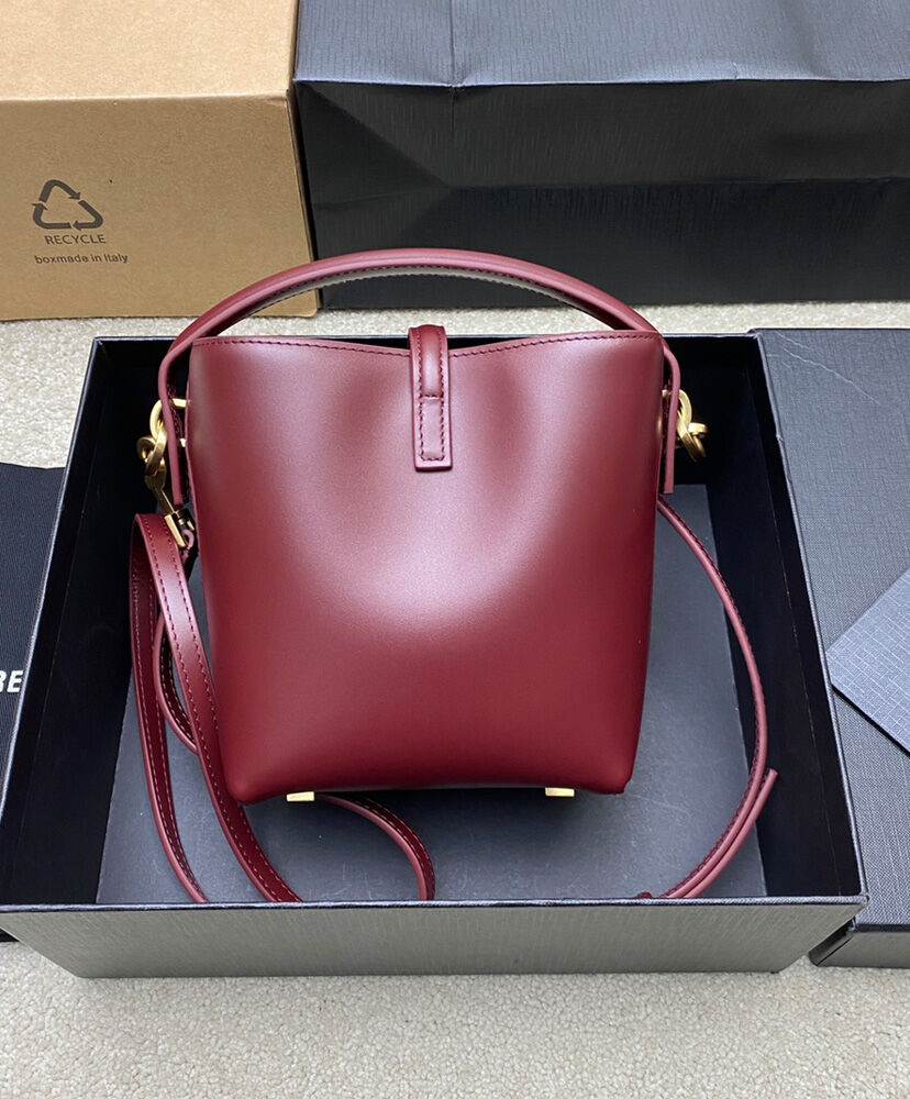 Le 37 Mini Leather Bucket Bag