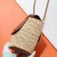 Manon Mini Raffia And Leather Shoulder Bag