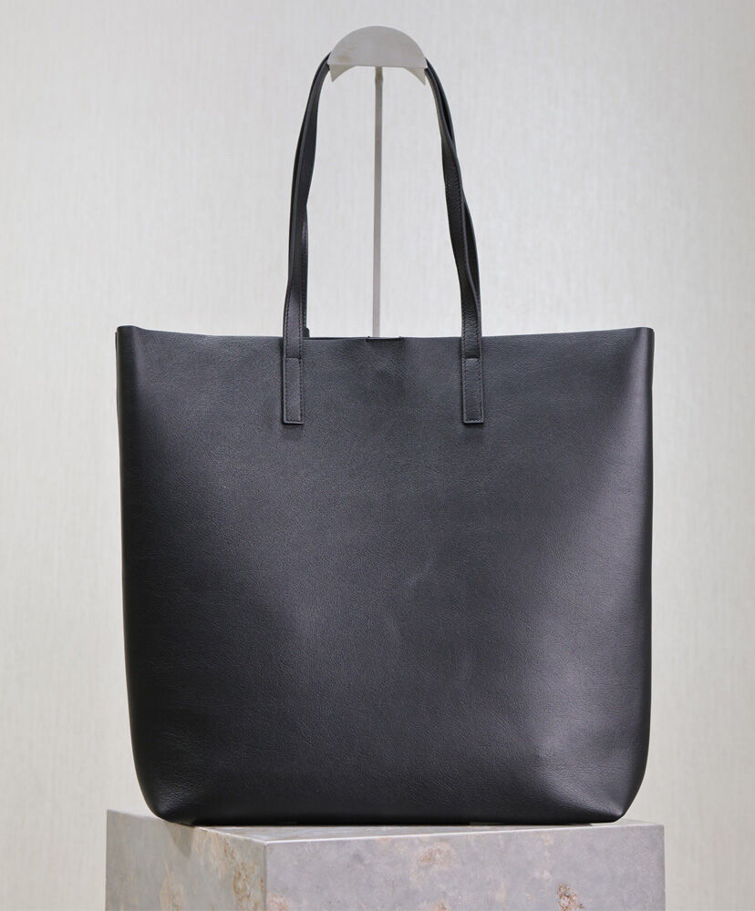 North/South Large Leather Tote