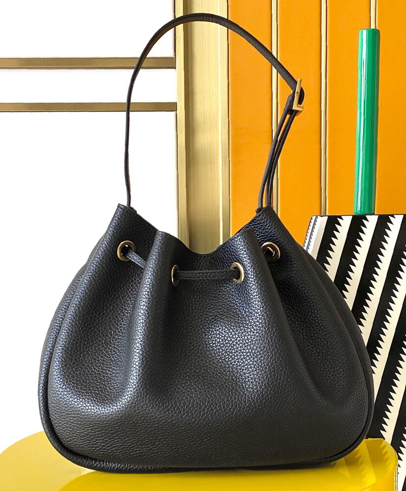 Small Paris VII Hobo Bag in Grained Leather