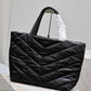 Quilted Puffer Tote Bag