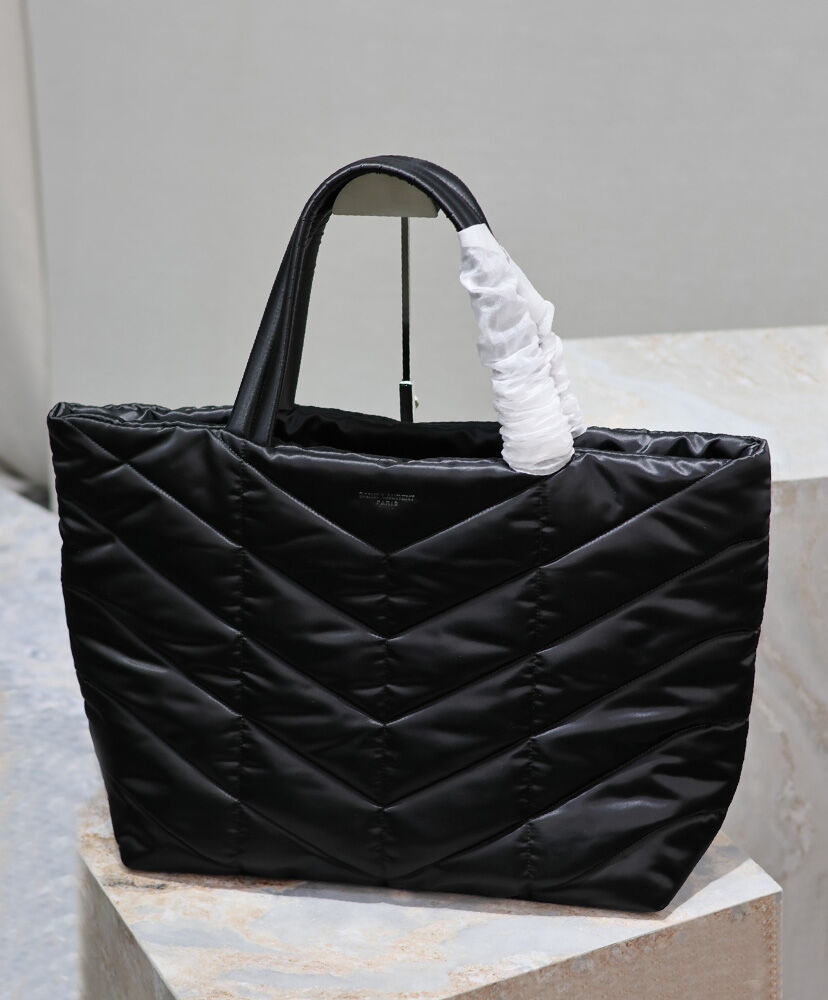 Quilted Puffer Tote Bag