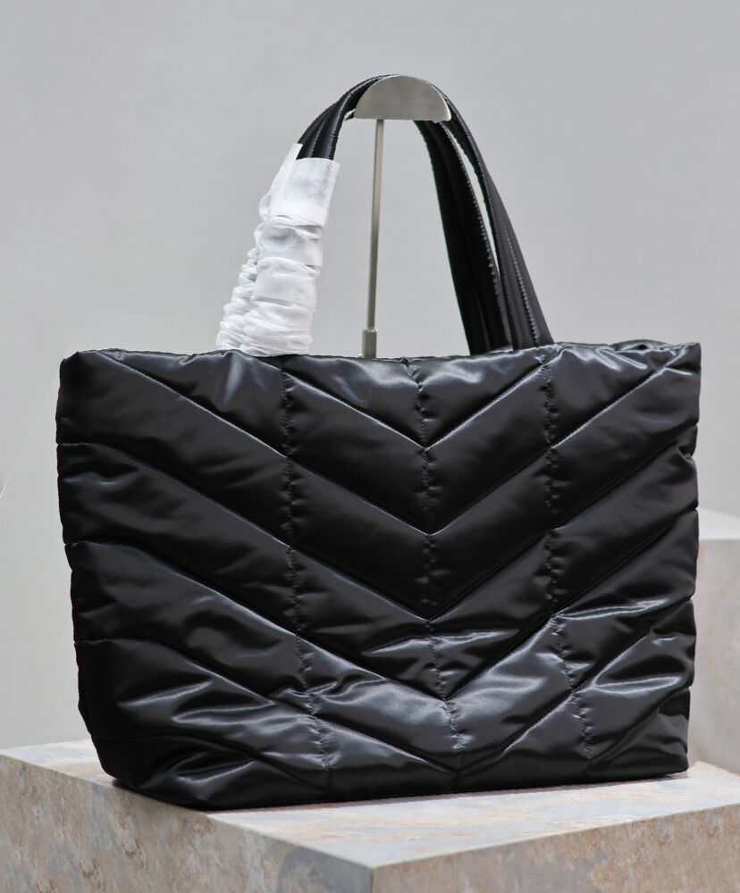 Quilted Puffer Tote Bag