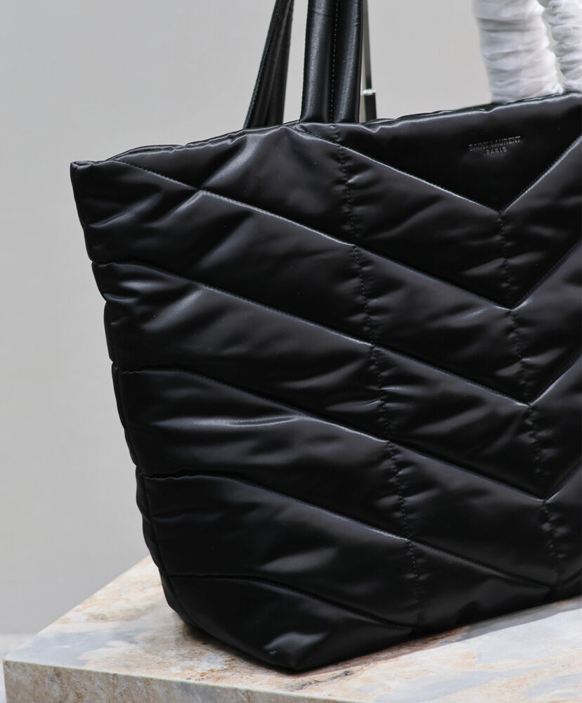 Quilted Puffer Tote Bag