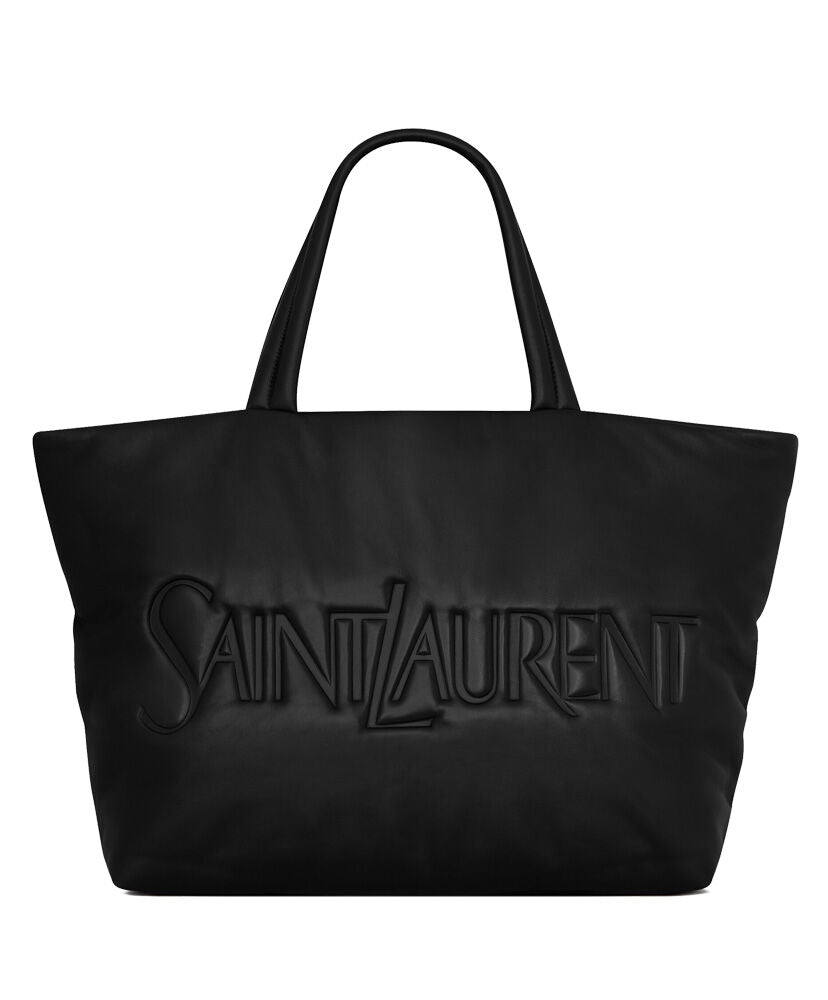 Logo Leather Tote Bag