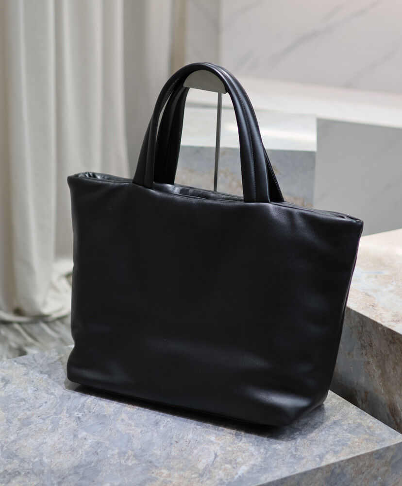 Logo Leather Tote Bag