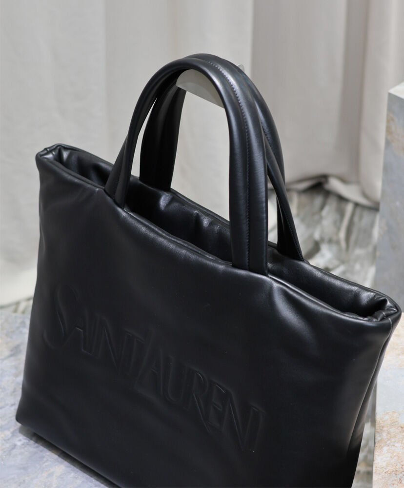 Logo Leather Tote Bag